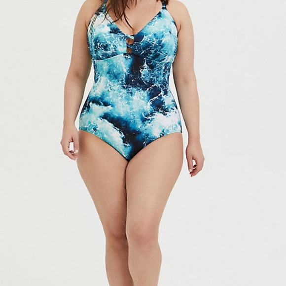 Torrid Corset-Back Bathing Suit - Picture 3 of 6